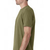 Next Level Men's Military Green Premium Fitted Sueded Crew