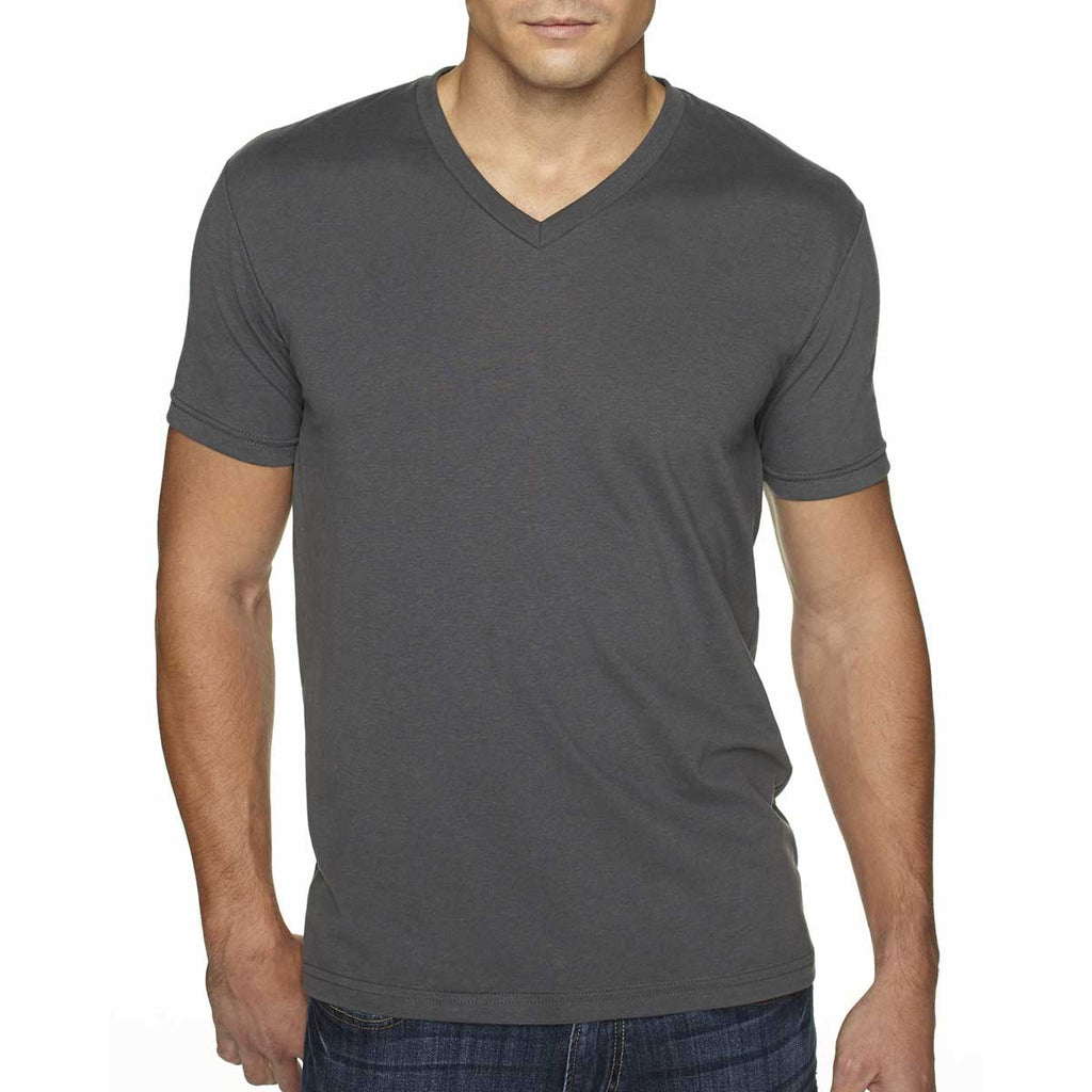 Next Level Men's Heavy Metal Premium Fitted Sueded V-Neck Tee