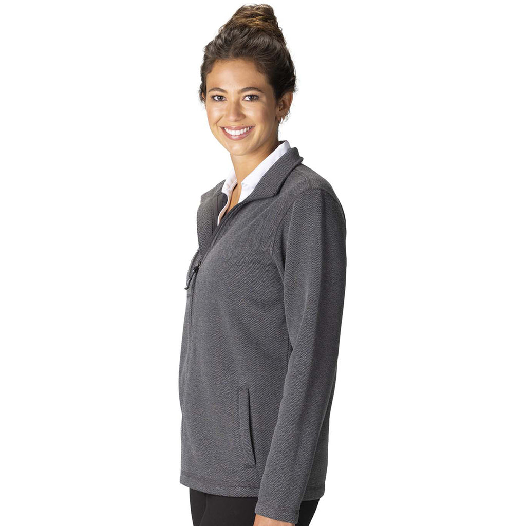 Edwards Women's Steel Herringbone Sweater Knit Jacket