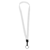 BIC White 1/2 Inch Lanyard with Key Ring