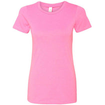 Next Level Women's Hot Pink CVC Crew Tee