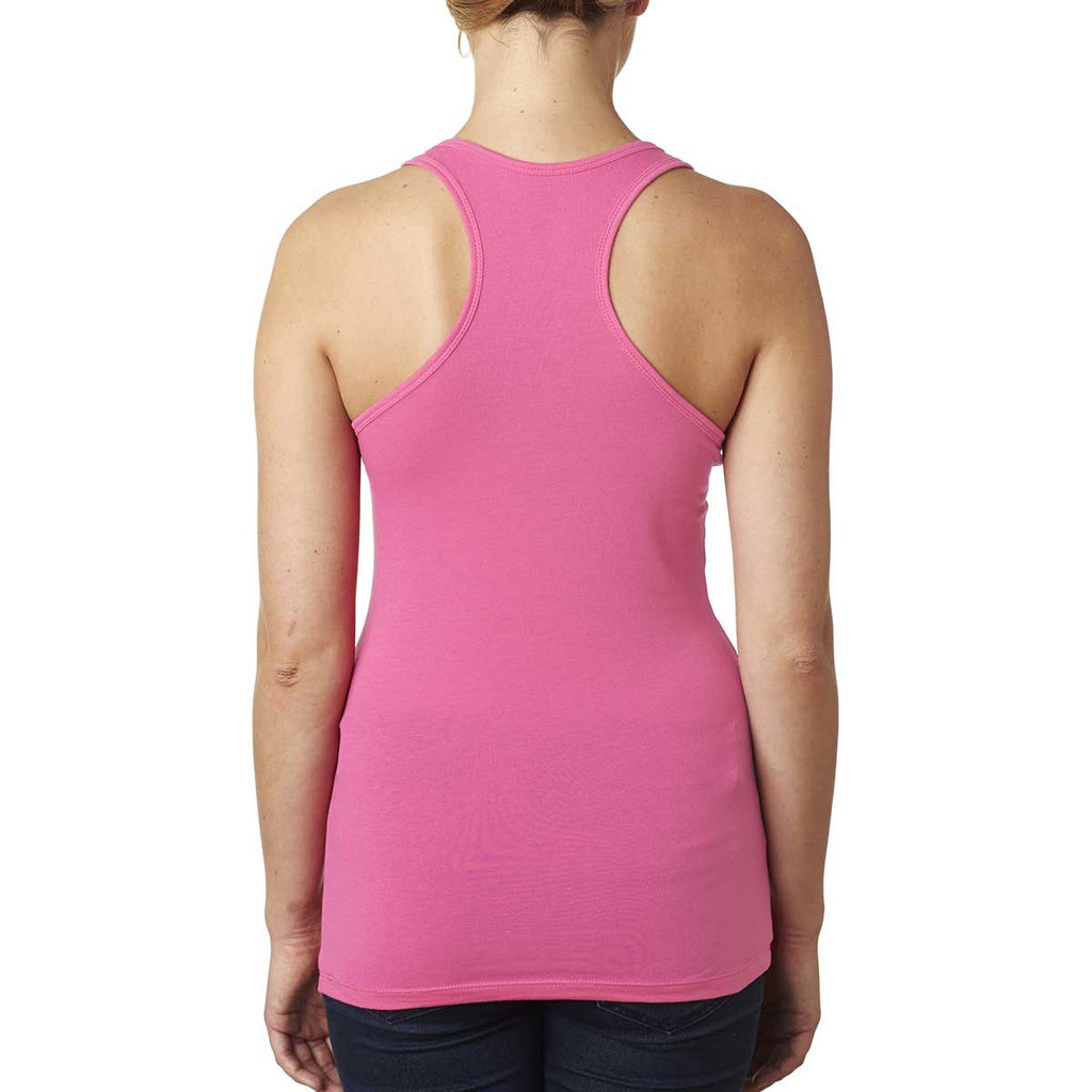 Next Level Women's Hot Pink Jersey Racerback Tank