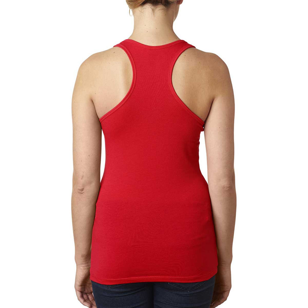 Next Level Women's Red Jersey Racerback Tank