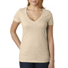 Next Level Women's Cream CVC Deep V Tee