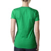 Next Level Women's Kelly Green CVC Deep V Tee