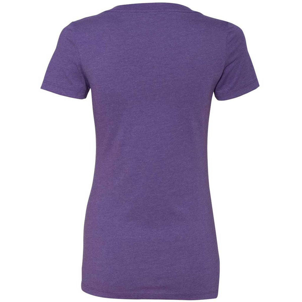 Next Level Women's Purple Rush CVC Deep V Tee