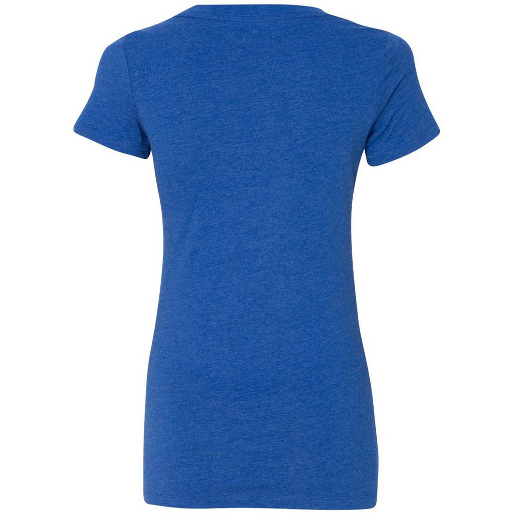 Next Level Women's Royal CVC Deep V Tee