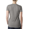 Next Level Women's Stone Grey CVC Deep V Tee