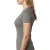 Next Level Women's Warm Grey CVC Deep V Tee