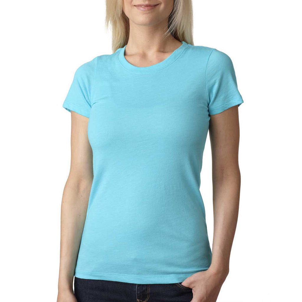 Next Level Women's Tahiti Blue Triblend Crew