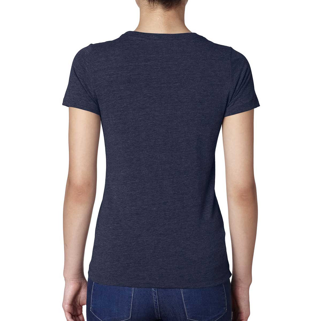 Next Level Women's Vintage Navy Triblend Crew