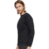 LAT Unisex Black Elevated Fleece Crewneck Sweatshirt