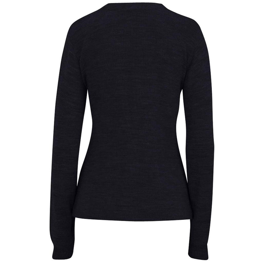 Edwards Women's Navy Jersey Knit Acrylic Cardigan