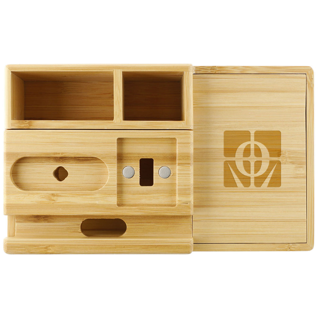 Leed's Natural Bamboo Fast Wirelsss Charging Dock Station