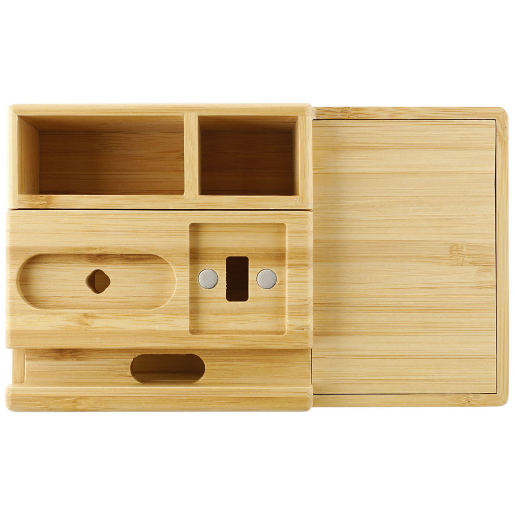 Leed's Natural Bamboo Fast Wirelsss Charging Dock Station