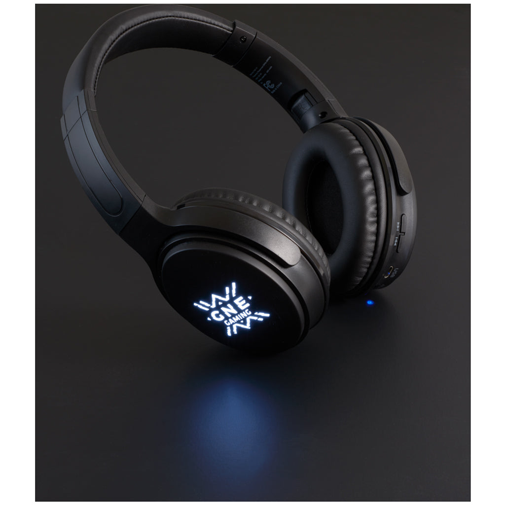 Leed's Black Light Up Logo Bluetooth Headphones