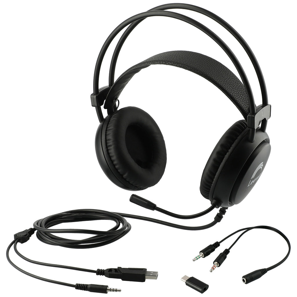 Leeds Black Ignite Gaming Headphones