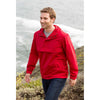 Landway Men's Red Anorak Hooded 1/2 Zip Windbreaker