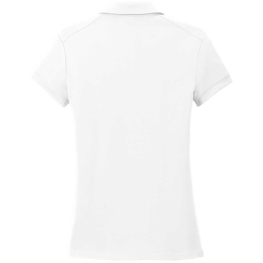 Nike Women's White Solid Icon Pique Polo