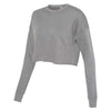 Bella + Canvas Women's Deep Heather Cropped Crew Fleece