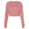 Bella + Canvas Women's Mauve Cropped Crew Fleece