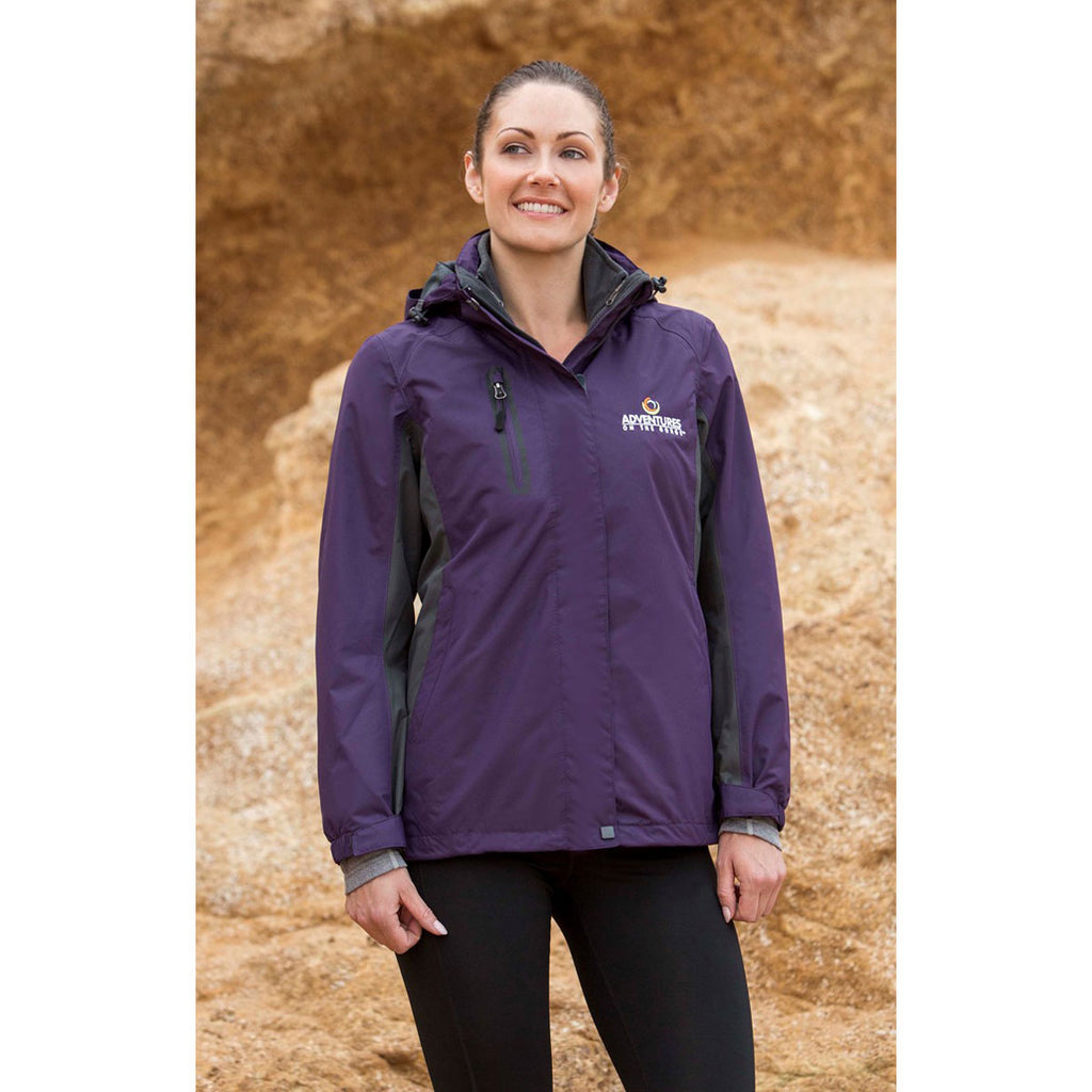 Landway Women's Purple Pathfinder 3-in-1 Parka