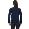 North End Women's Midnight Navy Three-Layer Fleece Bonded Performance Soft Shell Jacket