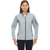 North End Women's Opal Blue Three-Layer Fleece Bonded Performance Soft Shell Jacket