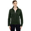 North End Women's Forest Green Voyage Fleece Jacket