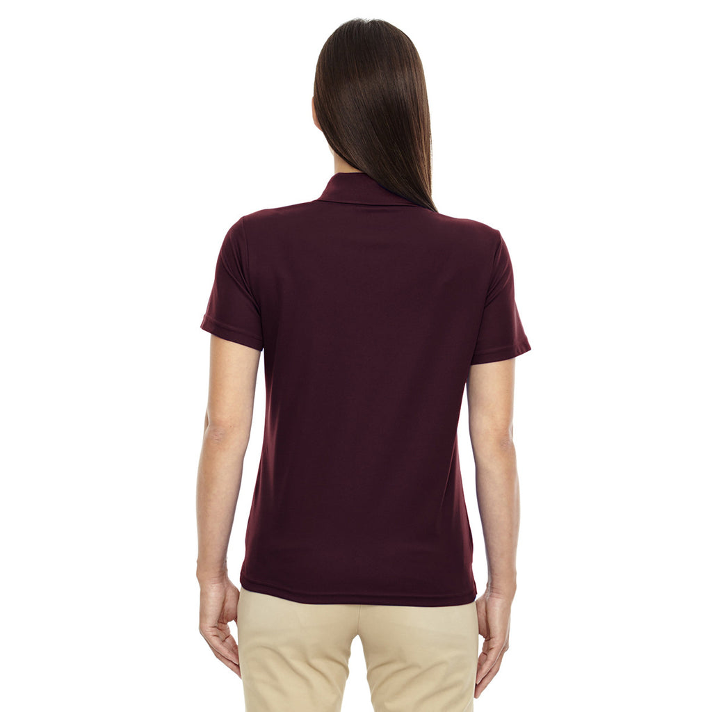 Core 365 Women's Burgundy Origin Performance Pique Polo