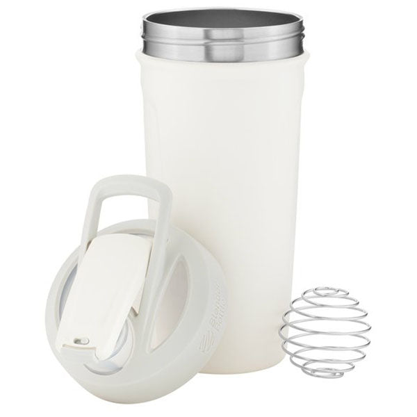 BlenderBottle White Strada 24 oz Insulated Stainless Steel Shaker