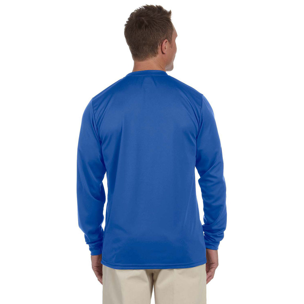 Augusta Sportswear Men's Royal Wicking Long-Sleeve T-Shirt