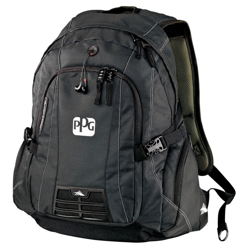 High Sierra Black Magnum 15" Computer Backpack