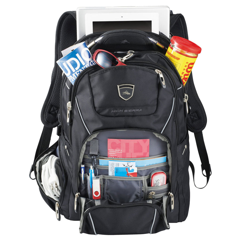 High Sierra Black Elite Fly-By 17" Computer Backpack