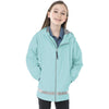 Charles River Youth Aqua/Reflective New Englander Rain Jacket