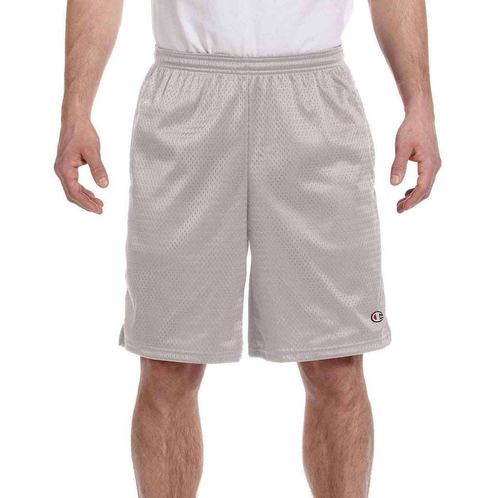 Champion Men's Athletic Grey 3.7-Ounce Mesh Short with Pockets