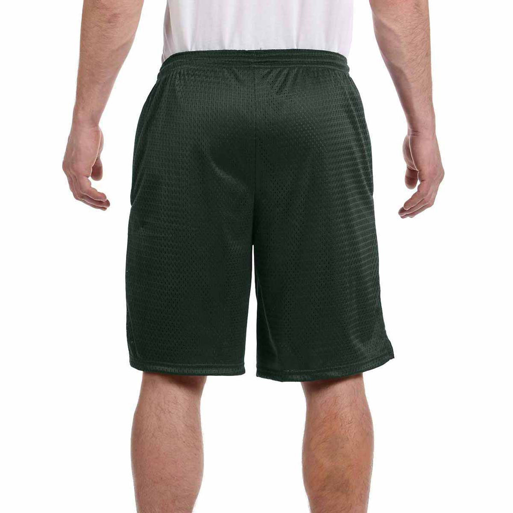 Champion Men's Athletic Dark Green 3.7-Ounce Mesh Short with Pockets