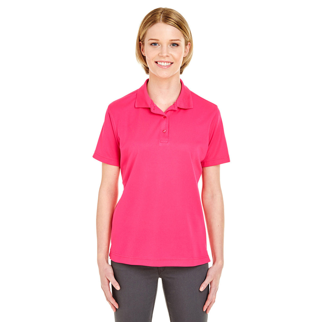 UltraClub Women's Heliconia Cool & Dry Mesh Pique Polo