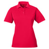 UltraClub Women's Red Cool & Dry Mesh Pique Polo