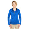 UltraClub Women's Kyanos Blue Cool & Dry Sport Quarter-Zip Pullover