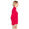 UltraClub Women's Red Cool & Dry Sport Quarter-Zip Pullover