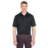 UltraClub Men's Black Tall Cool & Dry Sport Polo