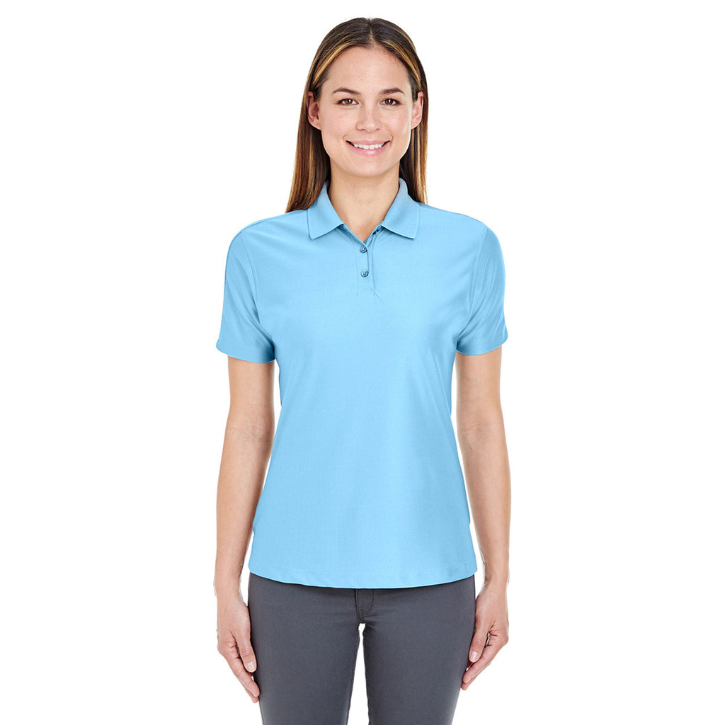 UltraClub Women's Columbia Blue Cool & Dry Elite Performance Polo