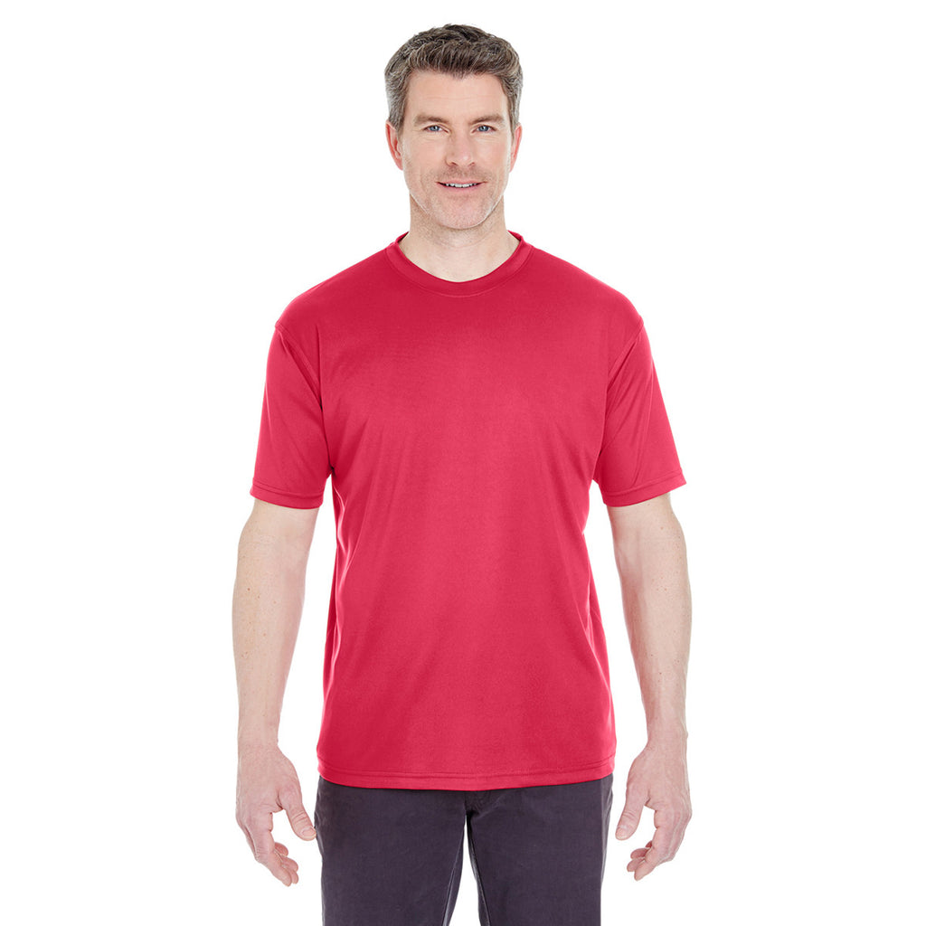 UltraClub Men's Cardinal Cool & Dry Sport Performance Interlock T-Shirt