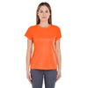 UltraClub Women's Bright Orange Cool & Dry Sport Performance Interlock T-Shirt