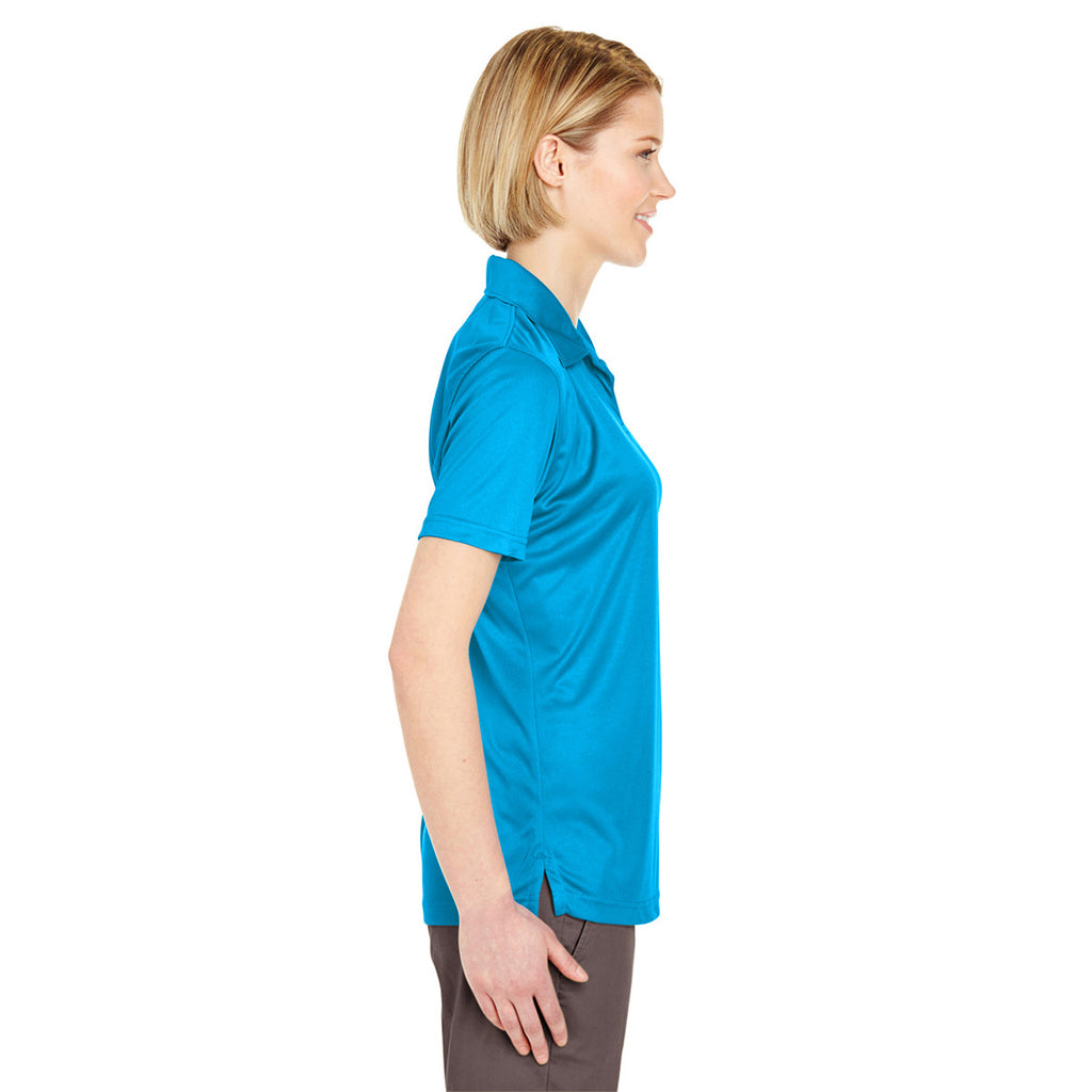 UltraClub Women's Sapphire Cool & Dry Sport Performance Interlock Polo