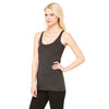 Bella + Canvas Women's Charcoal-Black Triblend Racerback Tank