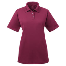 UltraClub Women's Maroon Cool & Dry Stain-Release Performance Polo
