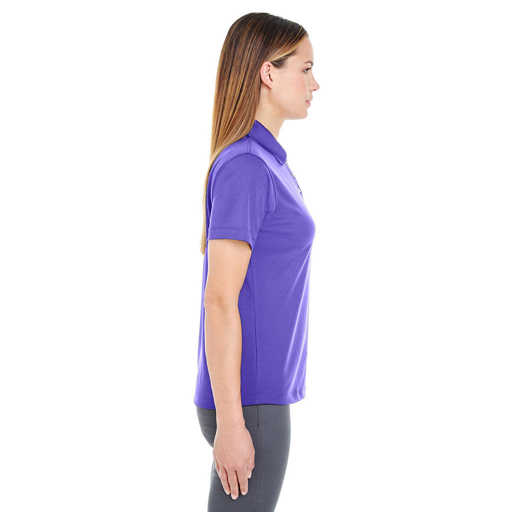 UltraClub Women's Purple Cool & Dry Stain-Release Performance Polo