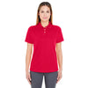 UltraClub Women's Red Cool & Dry Stain-Release Performance Polo